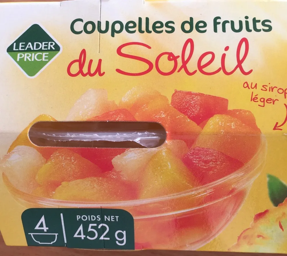 Coupelles de fruits du soleil