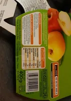 Purée de fruits sans sucres ajoutés pomme
