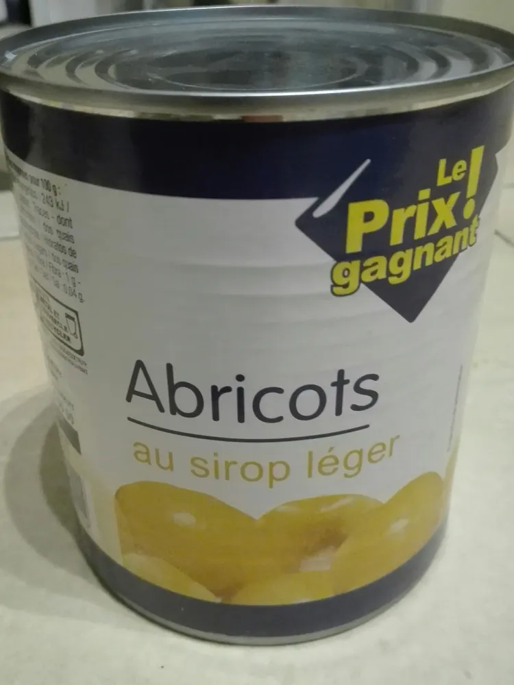 abricots au sirop léger