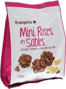 Mini roses des sables au chocolat au lait
