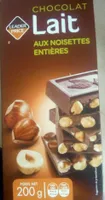 Chocolat au lait noisettes entières