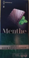 Chocolat noir dégustation aromatisé à la menthe