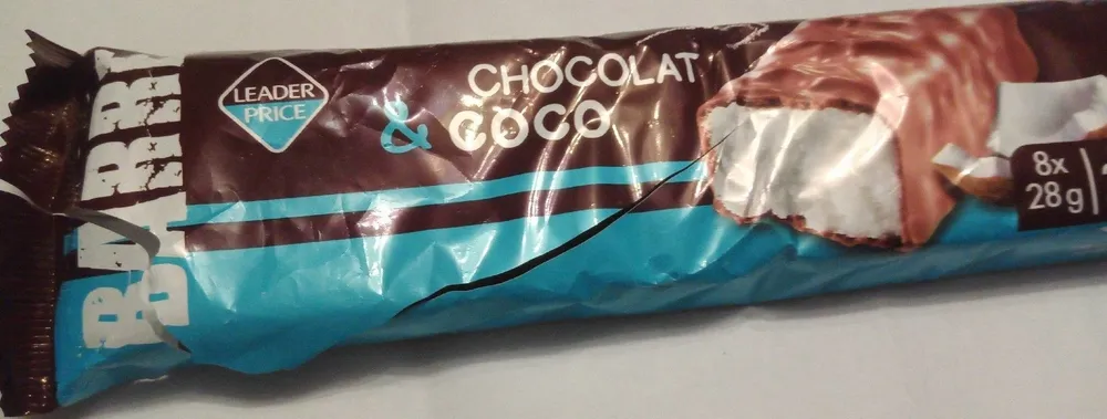 Barre chocolat et coco