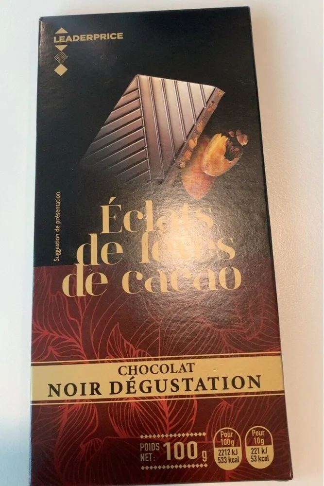 Chocolat noir degustation