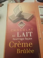 Chocolat au lait fourrage façon Crème Brûlée