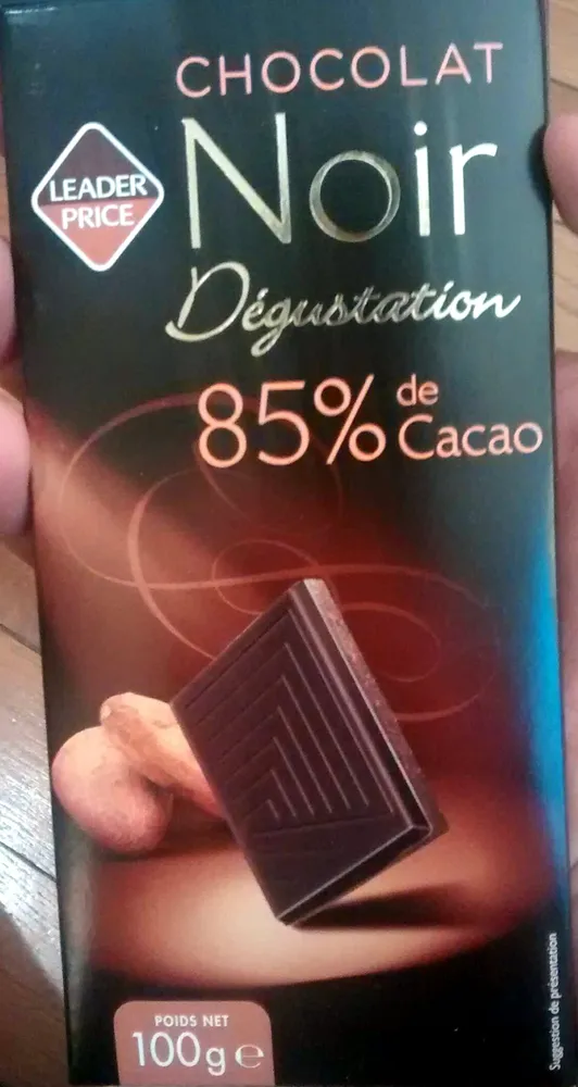 Chocolat Noir Dégustation 85% de Cacao