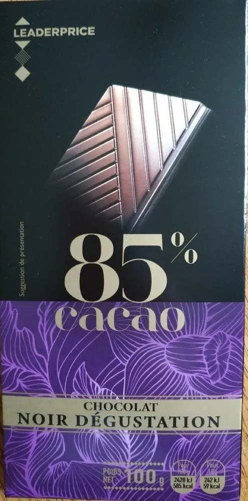 Chocolat noir Dégustation