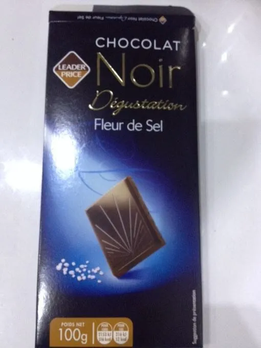 Chocolat noir dégustation fleur de sel