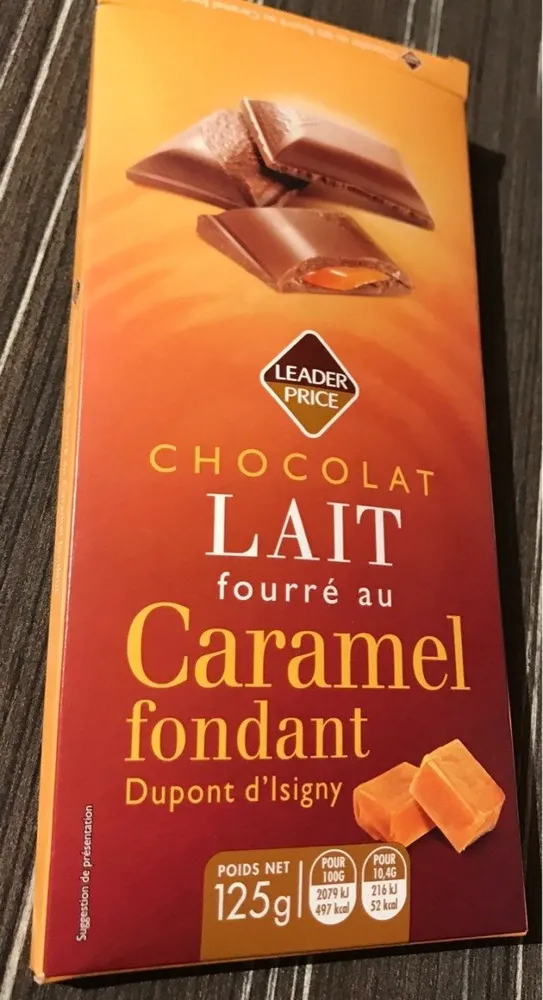 Chocolat Lait Fourré au Caramel Fondant