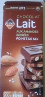 Chocolat Lait aux Amandes Brisées, Pointe de Sel