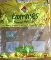 Gommes saveur fruits