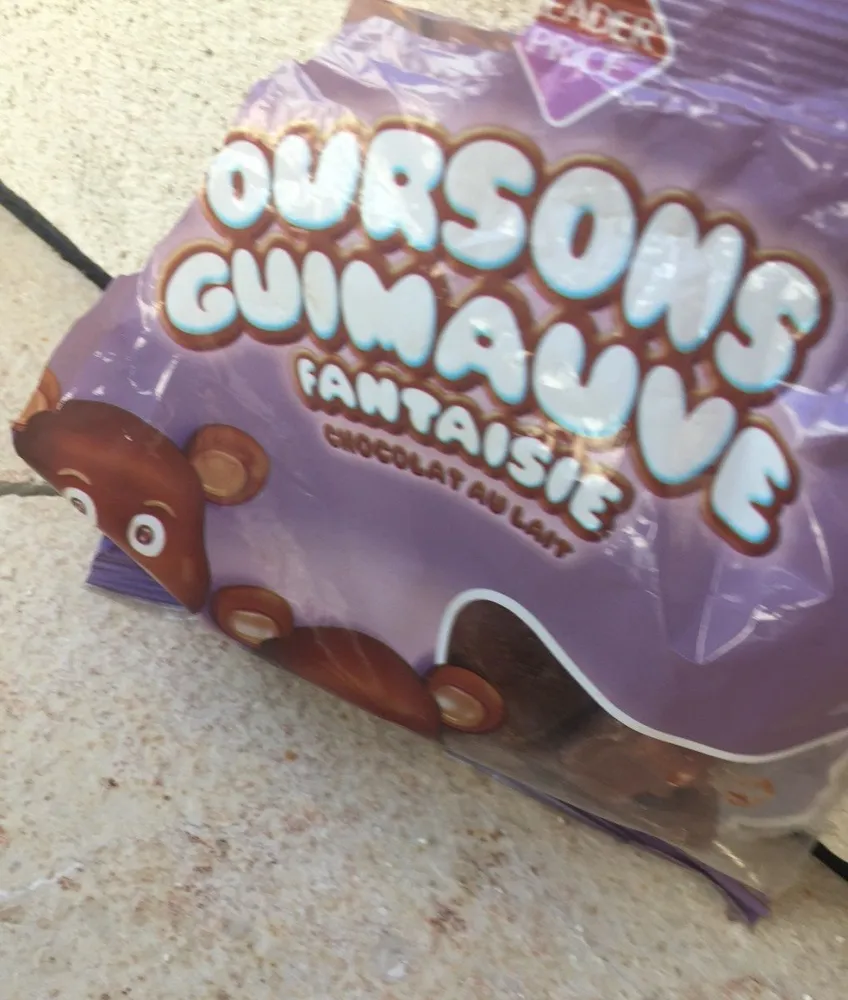 Ourson guimauve fantaisie, chocolat au lait