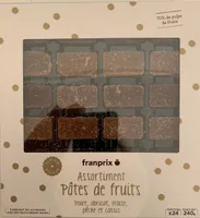 Assortiment pâtes de fruit