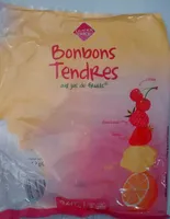 Bonbons tendres aux jus de fruits