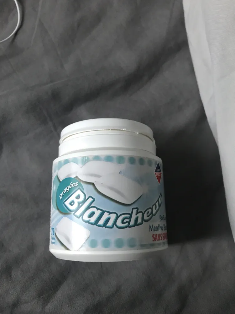 Chewing gum blancheur