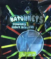 Bâtonnets Fourrés Goût Réglisse