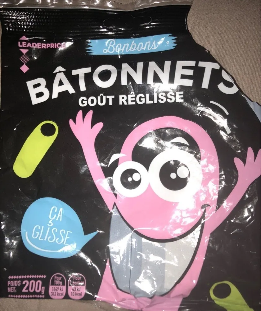 BÂTONNETS GOÛT REGLISSE