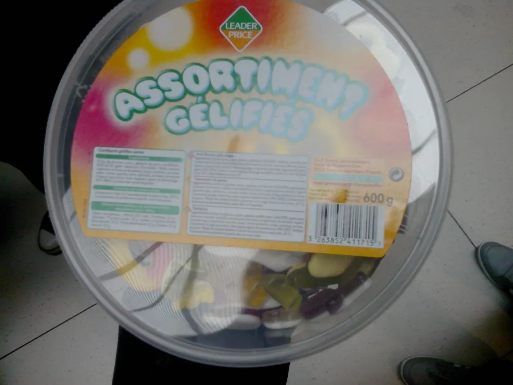 Assortiment gélifiés
