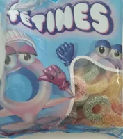Tétines, confiserie gélifiée
