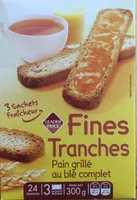 Fines Tranches - Pain grillé au blé complet
