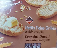 Petits pains grillés au blé complet