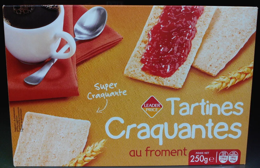 Tartines craquantes au froment