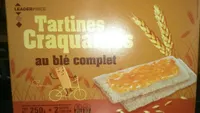Tartine croquantes au blé complet