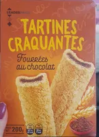 Tartine craquantes fourrées au chocolat