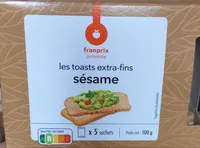 Toasts fins sésame