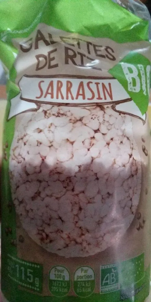 Galettes de riz sarrasin bio