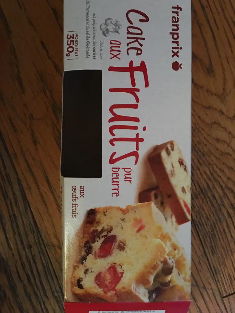 Cake aux Fruits pur beurre