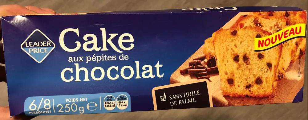 Cake aux pepites de chocolat