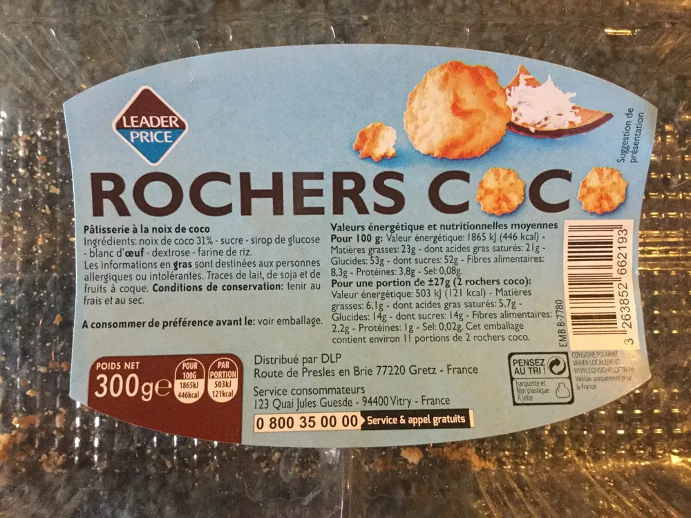 Rochers de coco