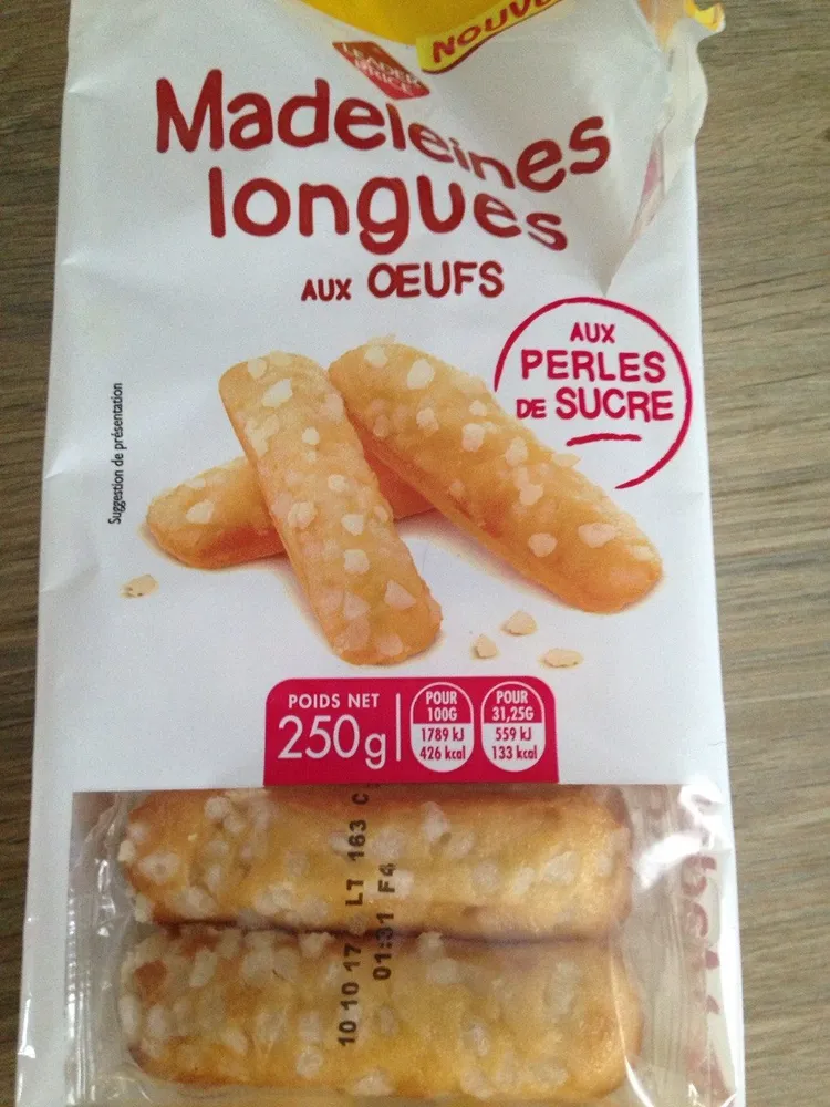 Madeleine Longues au Oeufs