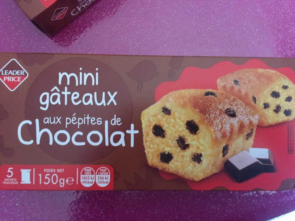 Mini gâteaux aux pépites de chocolat