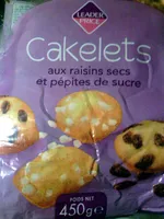 Cakelets aux raisins secs et pépites de sucre