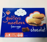 Goûters moelleux fourrage chocolat
