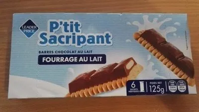 P'tit Sacripant barres chocolat au lait, fourrage au lait