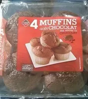 Muffins goût Chocolat aux pépites de chocolat