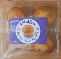 4 Muffins fourrage saveur myrtille