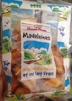 Madeleines aux oeufs et au lait frais