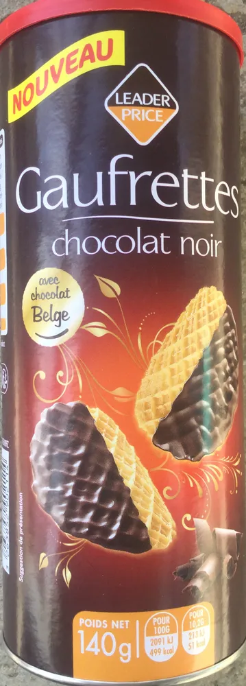 Gaufrettes chocolat noir