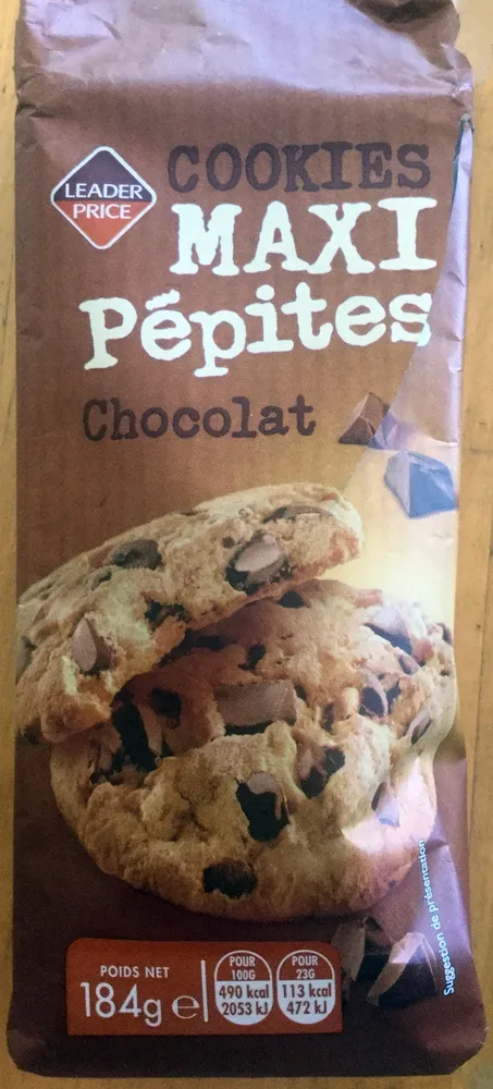 Cookies maxi pépite chocolat