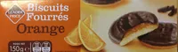 Biscuits fourrés orange