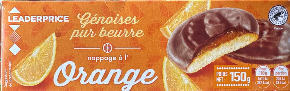 Génoises pur beurre - Nappage à l'Orange