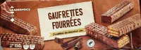 Gaufrettes fourrées enrobées de chocolat fin