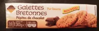 Galettes bretonnes pur beurre pépites de chocolat
