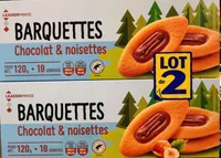 Barquettes chocolat & noisette