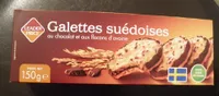 Galettes suédoises au chocolat et flocons d'avoine