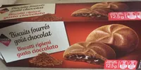 Biscuits fourrés goût chocolat